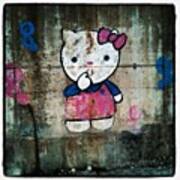 #cat, #baby, #cartoon, #graffiti Art Print
