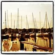 #chesapeakebay #maryland #sailboats Art Print
