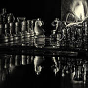 Chess By Candlelight Art Print