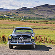 Classic Chrysler Crown Imperial Sedan On A Ranch In Iceland Art Print