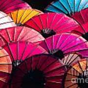 Colorful Umbrella Art Print