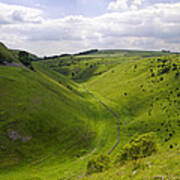 Cressbrook Dale From Mires Lane Art Print