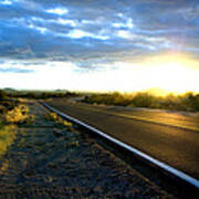 Desert Highway Art Print