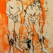 Double Male Nude Art Print