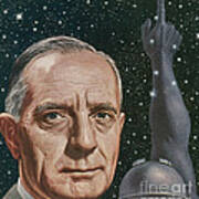 Edwin Hubble American Astronomer Art Print
