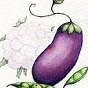 Eggplant Surprise Art Print