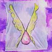 Eggs With Wings - Purple Art Print