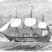 English Warship, 1864 Art Print