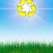 Environmental Recycling, Conceptual Image Art Print