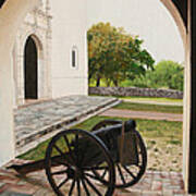 Espiritu Santo Mission Cannon Art Print