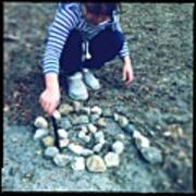 Eva Found A Circle Of Stones And A Art Print