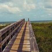 Evening Walk To The Beach Art Print