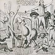 Federalist Cartoon Of 1793 Shows Art Print