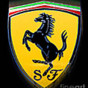 Ferrari Emblem 3 Art Print