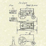 Fire Engine 1845 Patent Art Art Print