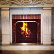 #fire #fireplace #classic #igaddict Art Print
