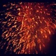 #fireworks #oklahoma #river #regatta Art Print