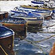Fishing Boats In Procida Art Print