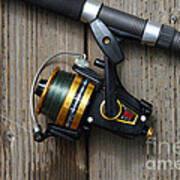 Fishing Rod and Reel . 7D13542 Photograph by Wingsdomain Art and