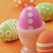 Five Easter Eggs Art Print