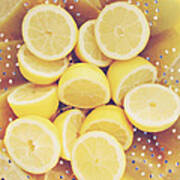 Fresh Lemons Art Print