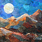 Full Moon Over The Sierras Art Print