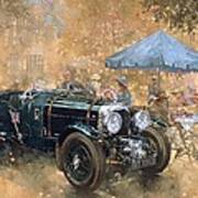 Garden Party With The Bentley Art Print