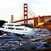 Golden Gate Shipwreck Art Print