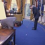 Golf In The Oval Office. Bob Hope Art Print