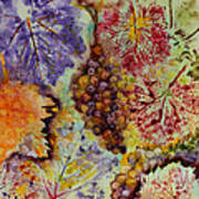 Grapes And Leaves Viii Art Print