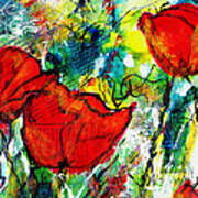 Greek Poppies Art Print