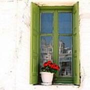 Greek Window Art Print