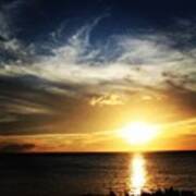 #hawaii #sun #sky #sunset #paradise Art Print