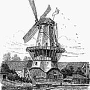Holland: Windmill, 1878 Art Print