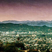 Hollywood At Sunset Art Print