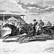 Horse Racing, 1879 Art Print