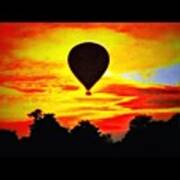 #hotairballon #balloon #summer #sunset Art Print