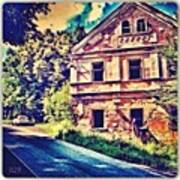 #house #art #architecture #vintage Art Print