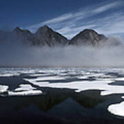 Ice Floes In Pond Inlet, Northeast Art Print