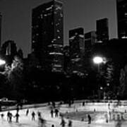 Ice Skating In Central Park Art Print