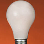 Incandescent Light Bulb Art Print