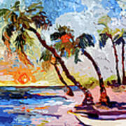 Island Breeze Palms And Beach Art Print