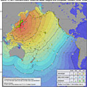 Japan Earthquake And Tsunami, 2011 Art Print