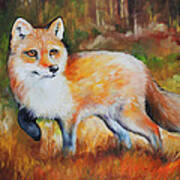 Little Red Fox Commissioned Art Print