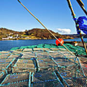 Lobsters Cages On The Loch Gairloch Art Print