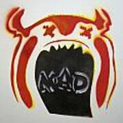 Mad O Rama Mad Red And White Art Print