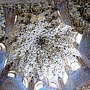 Magnificent Antique Ceiling Architecture And Detailed Art Work Granada Spain Art Print