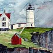 Maine Lighthouse Art Print