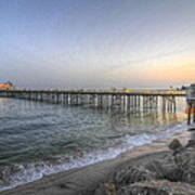 Malibu Pier Restaurant Art Print