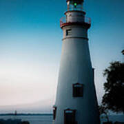 Marblehead Lighthouse Dusk Art Print